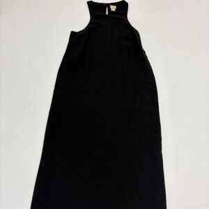 H&M Simple Long Black Business Casual Sleeveless Dress